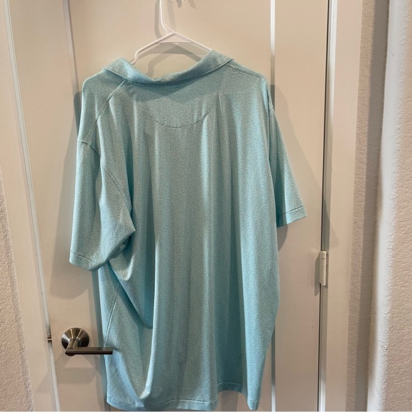 PETER MILLAR GOLF POLO SHIRT -XL- WHITE BLUE COCKTAIL WINE DOT SUMMER COMFORT - Picture 3 of 9